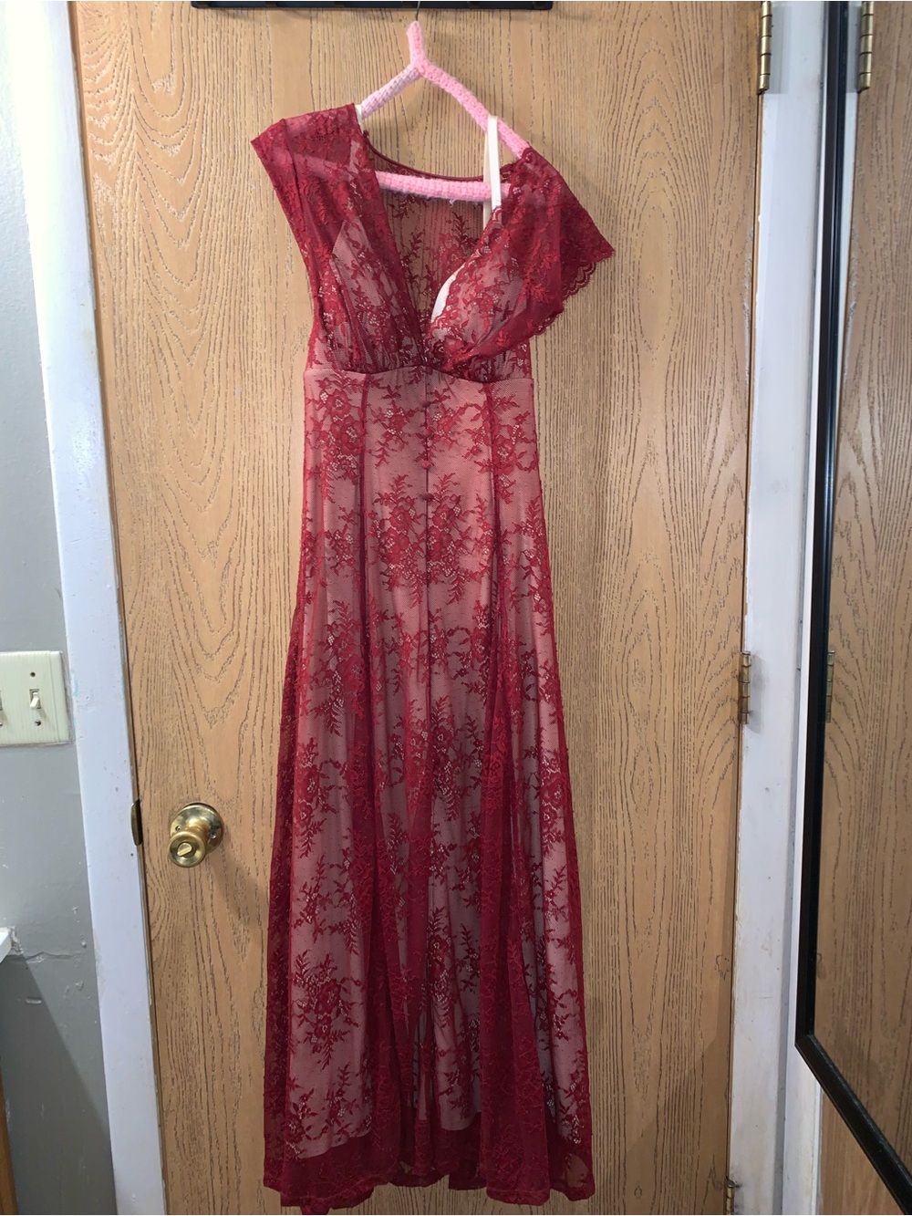 Slip Lace Maxi Dress - from popilush